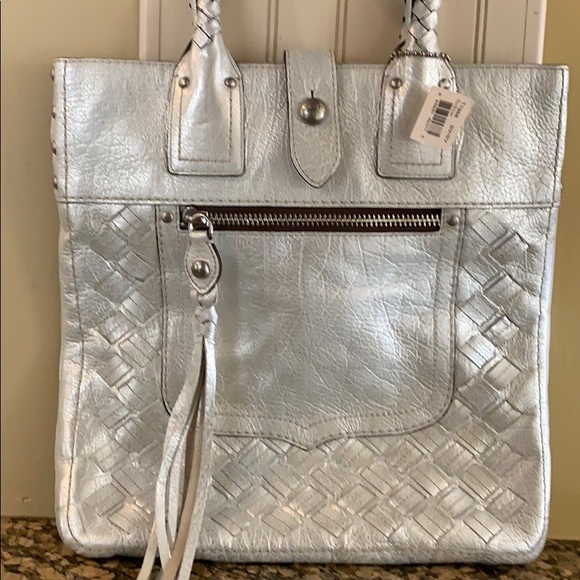 Coach Handbags - COACH LEGACY THOMPSON Woven Metallic Tote 11988